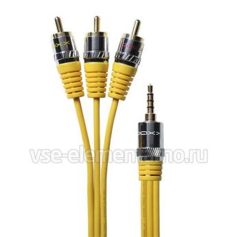 Кабель Mini-Jack-3RCA DAXX J47-11 (1,1 м)