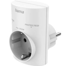 Сетевой фильтр-адаптер Hama (1 розетка, белый), 00223321